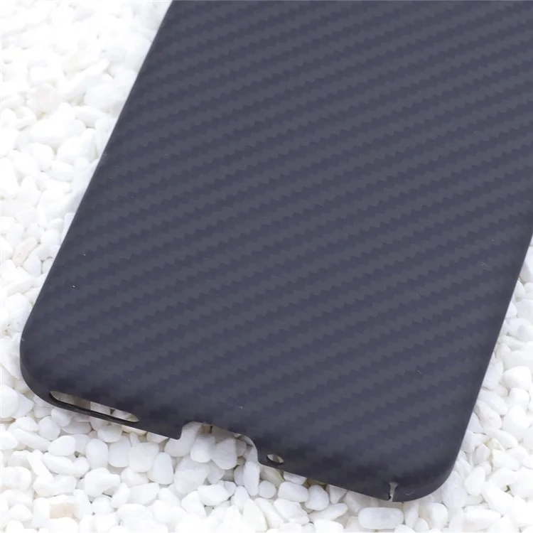 Étui de téléphone portable en fibre d'aramide For Honor Magic6 5G 1500D à texture grossière, noir (grand trou pour l'objectif)