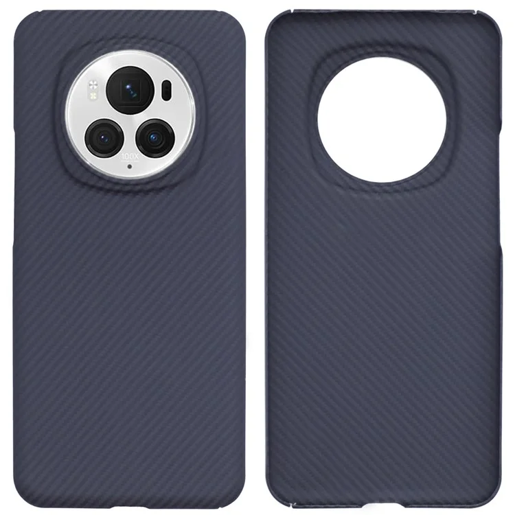 Funda de teléfono de fibra de aramida For Honor Magic6 Pro 5G, textura fina de 600 D, funda delgada, negra (orificio grande para la lente)