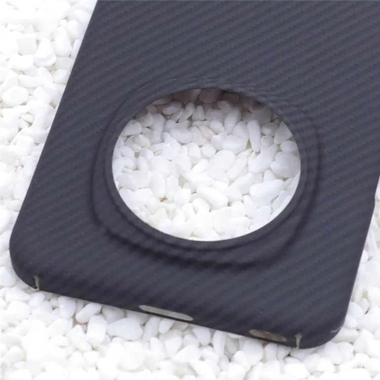 Funda de teléfono de fibra de aramida For Honor Magic6 Pro 5G, textura fina de 600 D, funda delgada, negra (orificio grande para la lente)