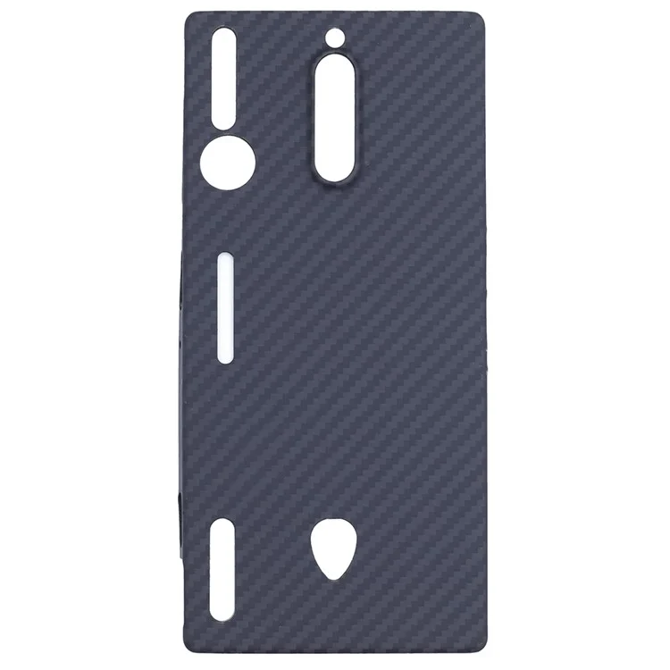 Para o Caso do ZTE nubia Red Magic 8S Pro 1500D Textura Aramida Fibra Cortes Precisos Capa de Telefone, Preto