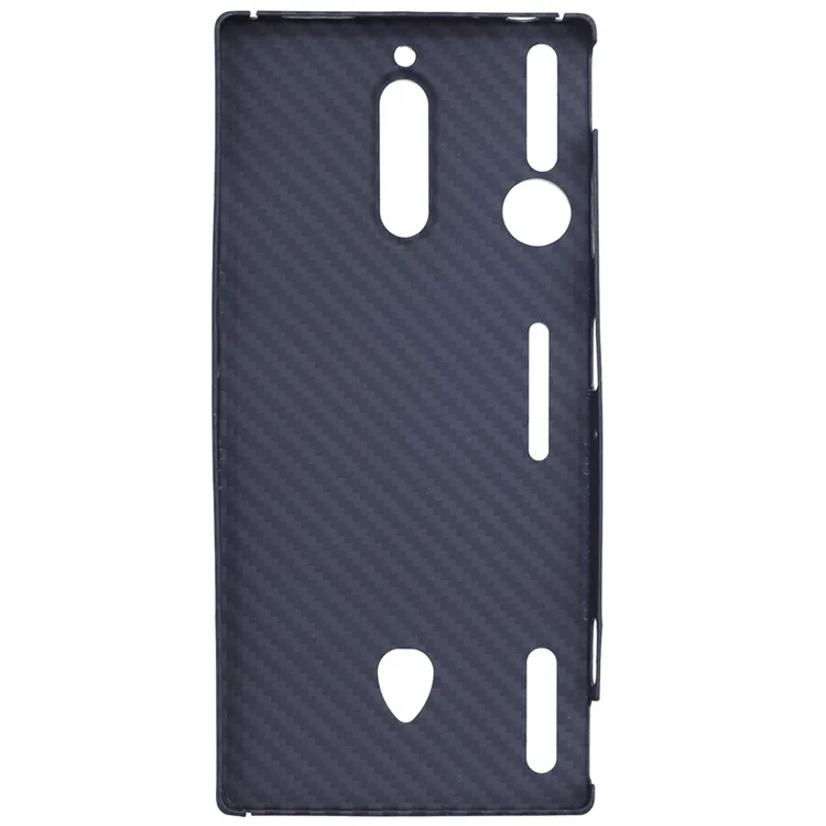 Para o Caso do ZTE nubia Red Magic 8S Pro 1500D Textura Aramida Fibra Cortes Precisos Capa de Telefone, Preto