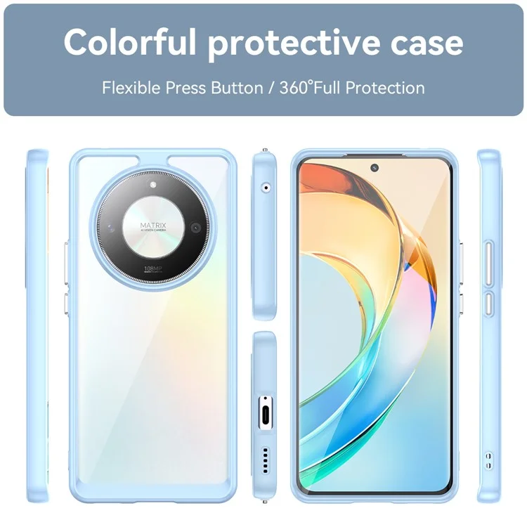 For Honor Magic6 Lite 5G / X50 5G / X50 GT 5G / X50 Pro 5G / X9b 5G Hülle Klare Handyhülle - Blau
