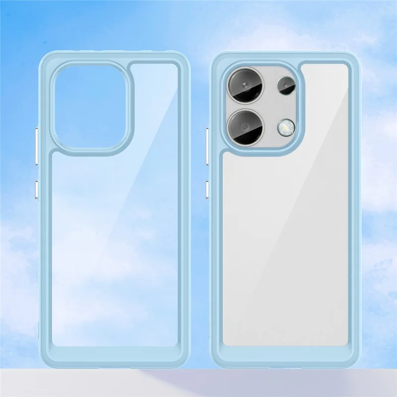 For Xiaomi Redmi Note 13 4G Case TPU + Acrylic Mobile Phone Protective Cover - Blue