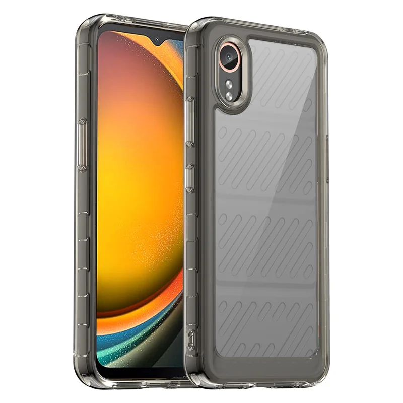 For Samsung Galaxy Xcover7 Phone Case Anti-drop TPU + Acrylic Cover - Transparent Grey