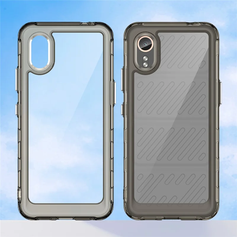 For Samsung Galaxy Xcover7 Phone Case Anti-drop TPU + Acrylic Cover - Transparent Grey