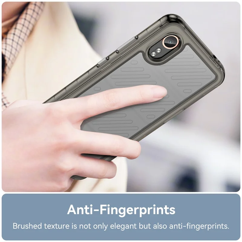 For Samsung Galaxy Xcover7 Phone Case Anti-drop TPU + Acrylic Cover - Transparent Grey