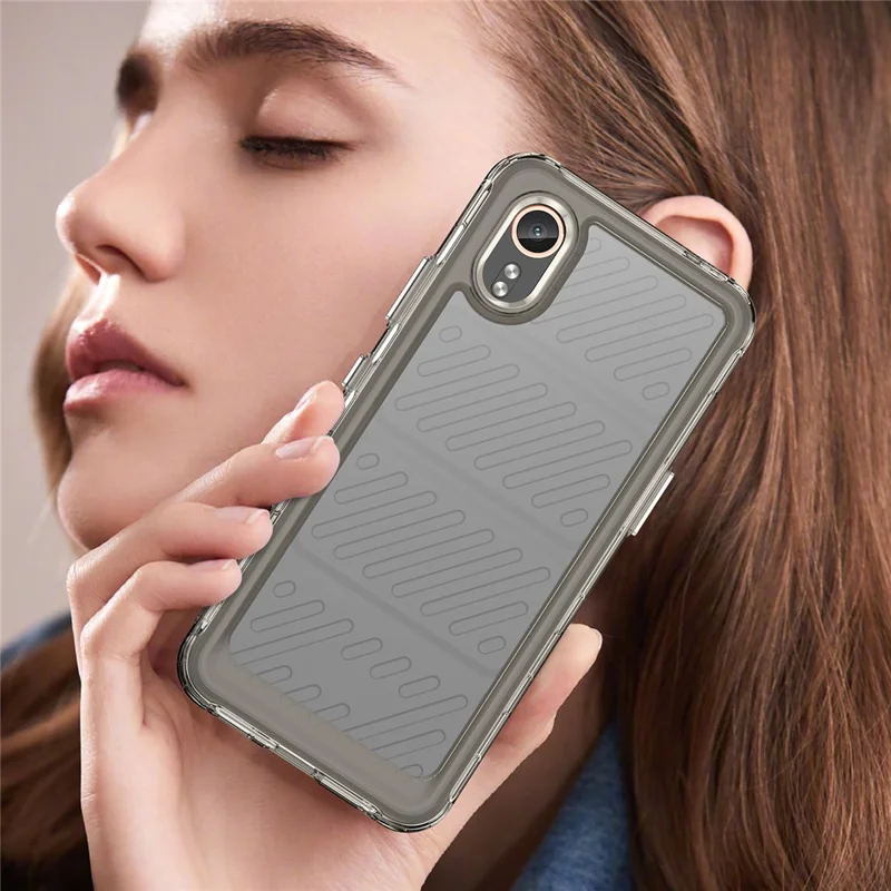 For Samsung Galaxy Xcover7 Phone Case Anti-drop TPU + Acrylic Cover - Transparent Grey