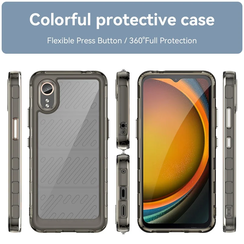 For Samsung Galaxy Xcover7 Phone Case Anti-drop TPU + Acrylic Cover - Transparent Grey