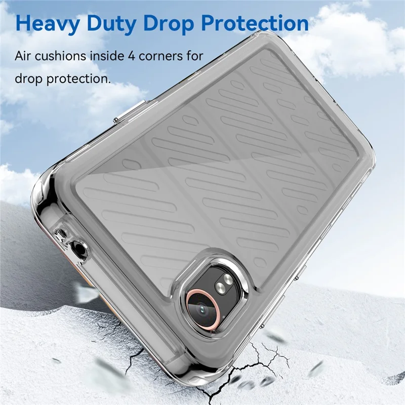 For Samsung Galaxy Xcover7 Phone Case Anti-drop TPU + Acrylic Cover - Transparent
