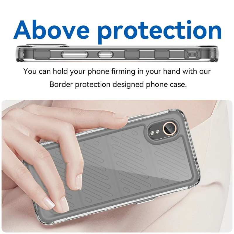 For Samsung Galaxy Xcover7 Phone Case Anti-drop TPU + Acrylic Cover - Transparent