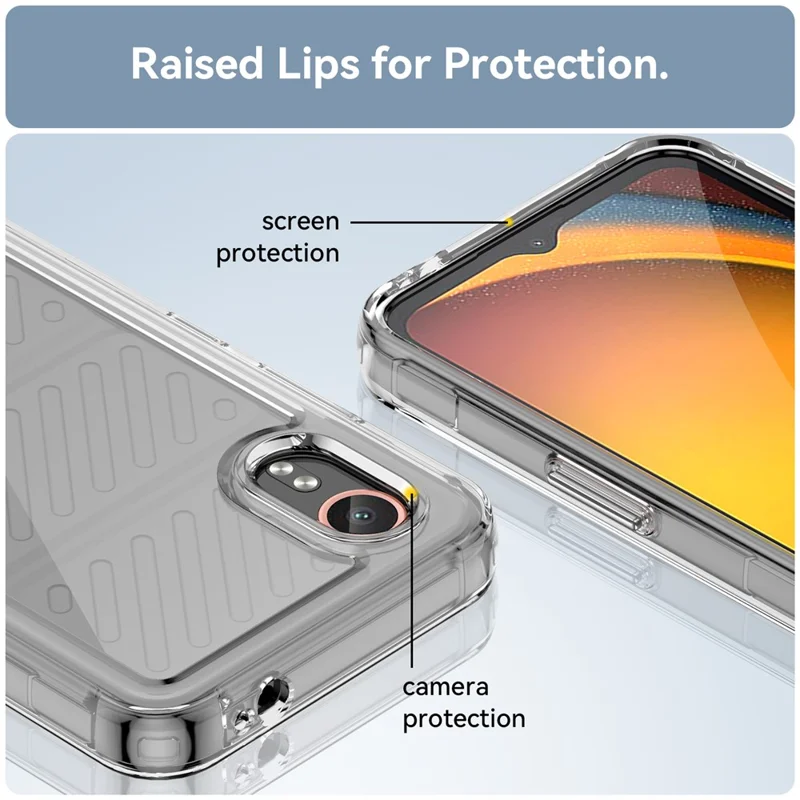 For Samsung Galaxy Xcover7 Phone Case Anti-drop TPU + Acrylic Cover - Transparent
