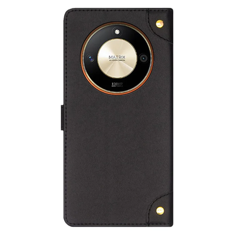 IDEWEI For Honor X9b 5G / Magic6 Lite 5G Case Flip PU Leather Card Holder Phone Cover - Black