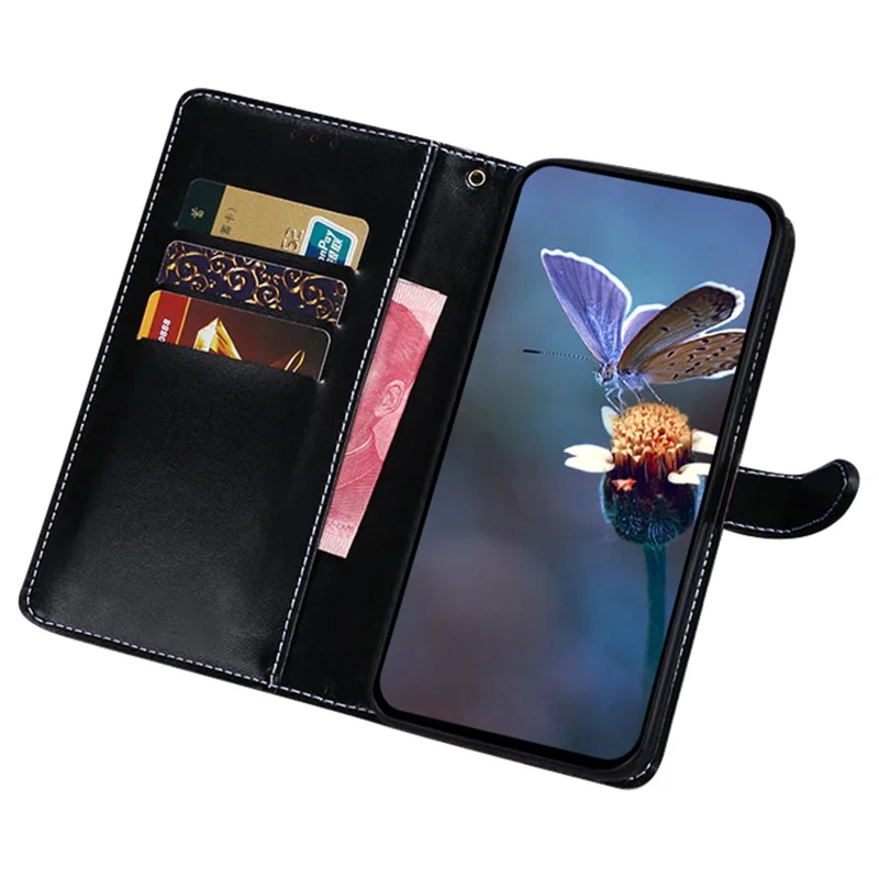 IDEWEI For Xiaomi Redmi Note 13 Pro 4G / Poco M6 Pro 4G Cell Phone Case Crocodile Texture Shockproof Cover - Black