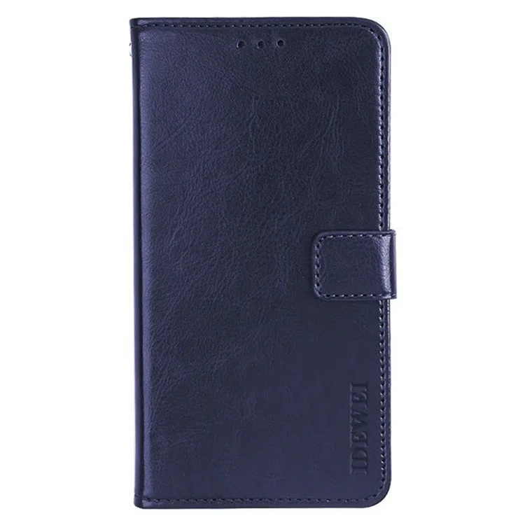 IDEWEI Para el teléfono móvil Motorola Edge 40 5G Funda Magnética de Cuero PU con Soporte Tipo Cartera - Azul Oscuro