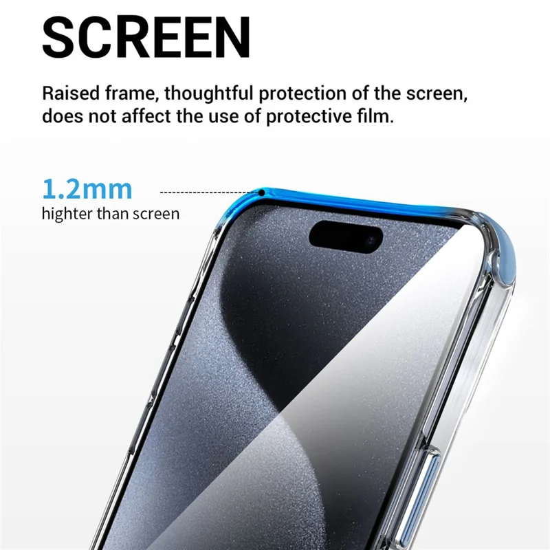 Для Iphone 14 Pro Aluminum Сплавов Кнопки Tpu+корпус Сотового Телефона pc (точное Отверстие Для Линзы) - Синий