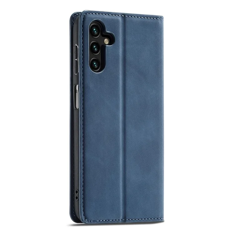 FORWENW Серия Fantasy для чехлов Samsung Galaxy A55 5G Mobile Phone Cover Skin-touch PU Leather Stand Wallet - Blue