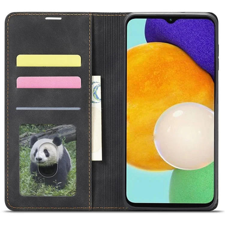 FORWENW Fantasy-Serie für Samsung Galaxy A35 5G Stand Wallet PU-Leder-Handyhülle Anti-Drop-Case - Schwarz