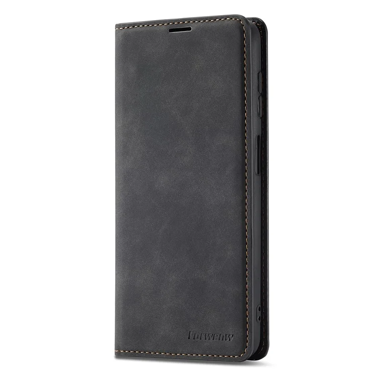 FORWENW Fantasy-Serie für Samsung Galaxy A35 5G Stand Wallet PU-Leder-Handyhülle Anti-Drop-Case - Schwarz
