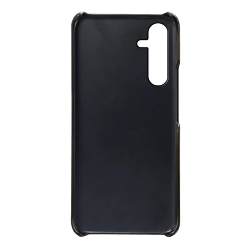 For Samsung Galaxy A35 5G Phone Case Leather+PC Shockproof Cover with Dual Card Slots - Black
