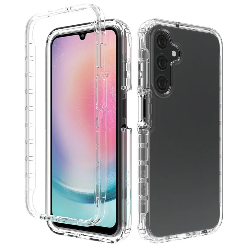 Para Samsung Galaxy A25 5G (Global) (161,0 x 76,5 x 8,3 mm) Funda PC+TPU Gradient Clear Phone Cover - Transparente