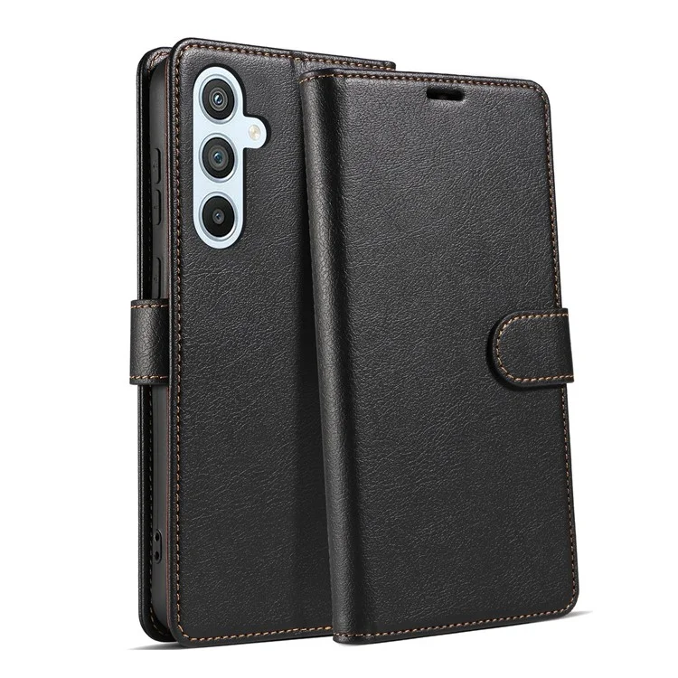 Para Samsung Galaxy A35 5G Funda para teléfono celular Bloqueo RFID Ranuras para tarjetas Cubierta a prueba de golpes - Negro