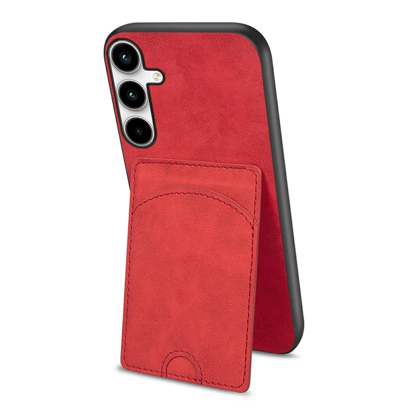 For Samsung Galaxy A15 4G / A15 5G Case PU Leather+TPU Drop-resistant Back Cover - Red