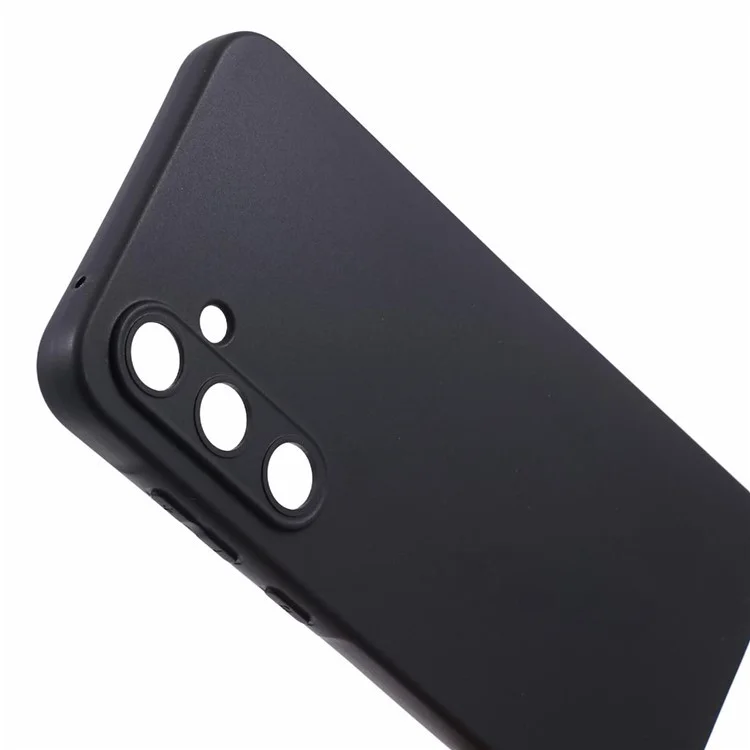 Für Samsung Galaxy A25 5G (Global) (161,0 x 76,5 x 8,3 mm) TPU-Hülle Glänzende Abdeckung (Präzise Linsenausschnitte) - Schwarz