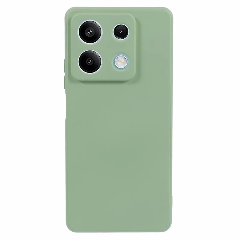 For Xiaomi Redmi Note 13 5G Phone Cover Rubberized TPU Soft Fiber Lining Back Case - Army Green