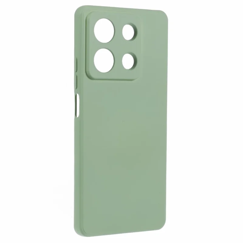 For Xiaomi Redmi Note 13 5G Phone Cover Rubberized TPU Soft Fiber Lining Back Case - Army Green