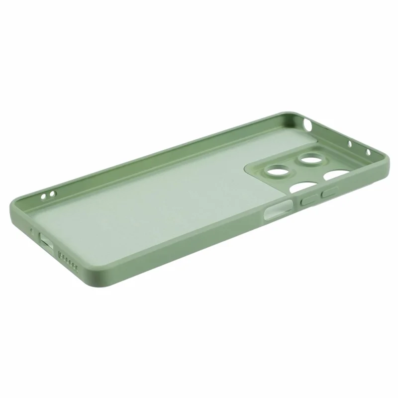 For Xiaomi Redmi Note 13 5G Phone Cover Rubberized TPU Soft Fiber Lining Back Case - Army Green