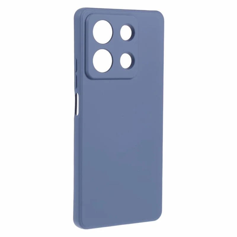 For Xiaomi Redmi Note 13 5G Phone Cover Rubberized TPU Soft Fiber Lining Back Case - Lavender Grey