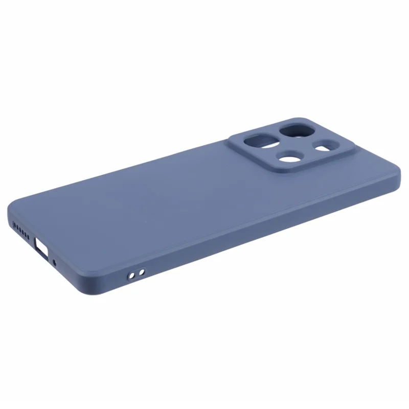 For Xiaomi Redmi Note 13 5G Phone Cover Rubberized TPU Soft Fiber Lining Back Case - Lavender Grey