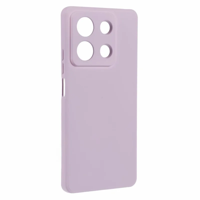 For Xiaomi Redmi Note 13 5G Phone Cover Rubberized TPU Soft Fiber Lining Back Case - Pink