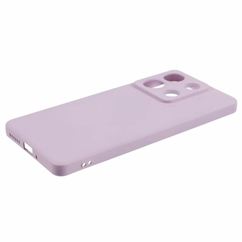 For Xiaomi Redmi Note 13 5G Phone Cover Rubberized TPU Soft Fiber Lining Back Case - Pink