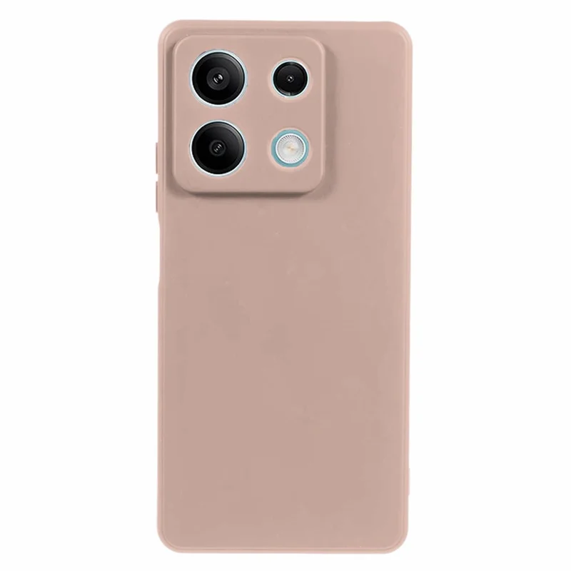 For Xiaomi Redmi Note 13 5G Phone Cover Rubberized TPU Soft Fiber Lining Back Case - Pink