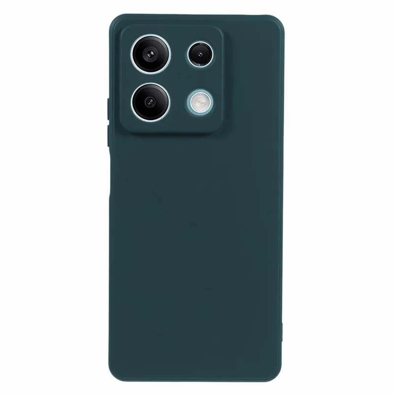 For Xiaomi Redmi Note 13 5G Phone Cover Rubberized TPU Soft Fiber Lining Back Case - Army Green
