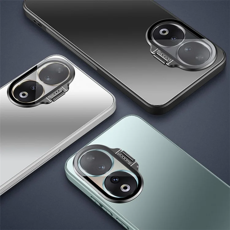 Étui For Honor 90 Case Kickstand TPU+PC anti-chute - Argent