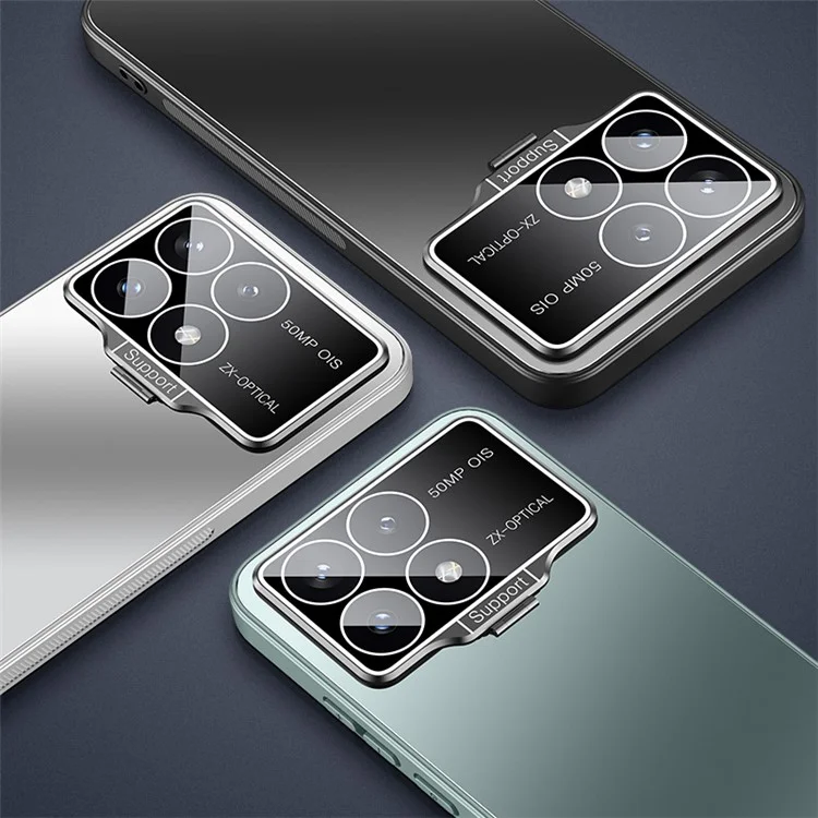 Чехол для телефона TPU+PC для Xiaomi Poco F6 Pro 5G / Redmi K70 5G / K70 Pro 5G с подставкой - чёрный