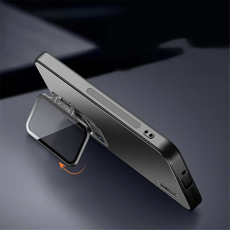 Lens Protection Phone Cover for Huawei P50 Pro 4G Phone Case Anti-Drop TPU+PC Shell with Kickstand - Cyan