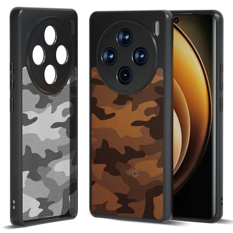 IBMRS для чехла vivo X100 5G TPU+PC Airbag Protection Back Cover - Художественный камуфляж