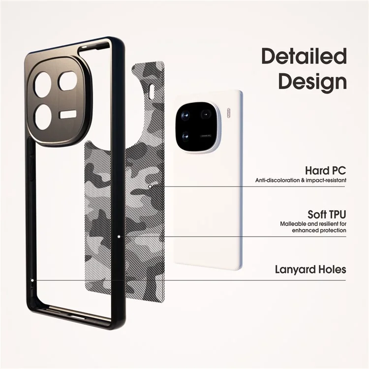 IBMRS For vivo iQOO 12 Pro 5G Case Airbag Protection Precise Lens Cutout Back Shell - Matte Black