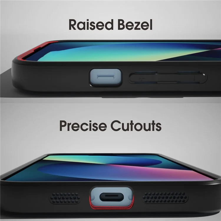 IBMRS Für iPhone 12 Pro Handyhülle TPU+PC Rückseite Stoßfest - Grid Camouflage