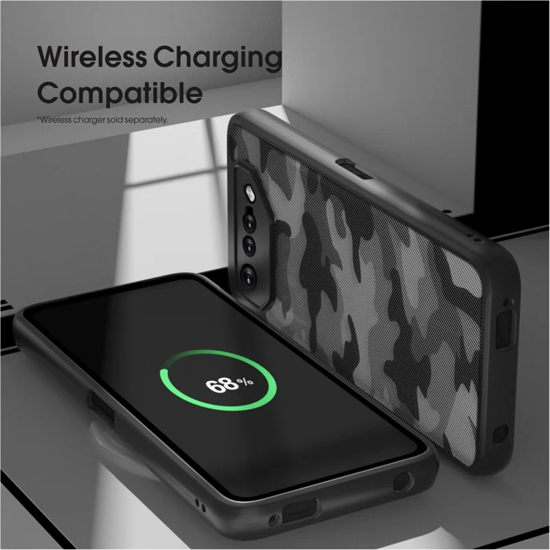 IBMRS til Asus ROG Phone 7 5G Skaller Mod Krat TPU+PC Telefonbeskyttelse - Transparent Sort