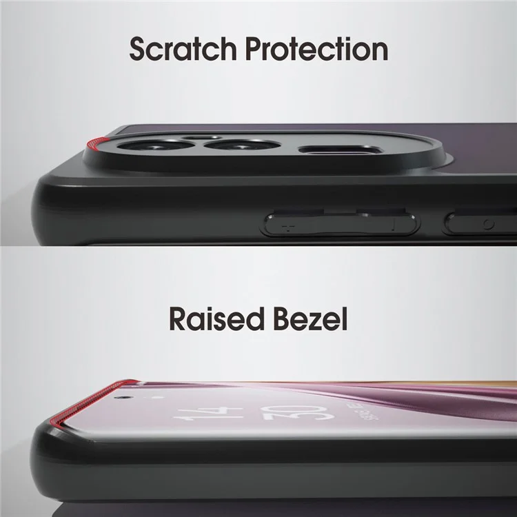 IBMRS Para Oppo Reno10 Pro+ 5G Funda Anticortes Carcasa Protectora de TPU+PC - Camuflaje en Cuadrícula