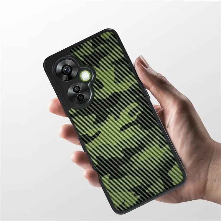 Caso IBMRS Para OnePlus Nord ce 3 Lite 5G / Nord N30 5G Shell PC+TPU Airbag Protection Telephip Cover - Camuflaje Artístico