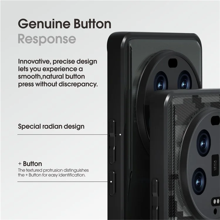 IBMRS Shockproof Shell for Xiaomi 13 Ultra Cases Anti-Scratch TPU+PC Phone Cover - Grid Camouflage