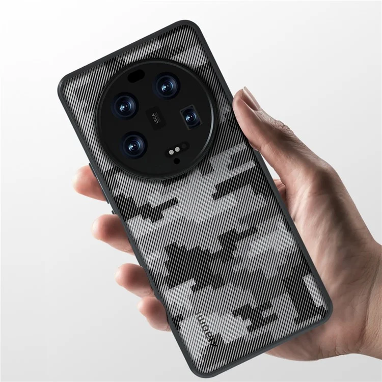 IBMRS Shockproof Shell for Xiaomi 13 Ultra Cases Anti-Scratch TPU+PC Phone Cover - Grid Camouflage