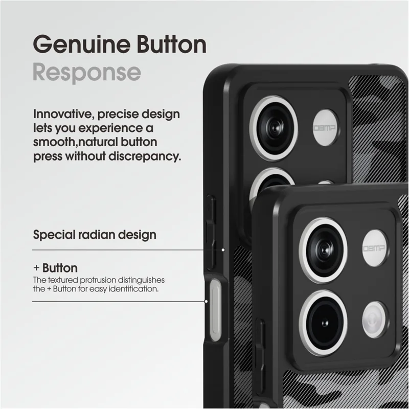 IBMRS For Xiaomi Redmi Note 13 5G Phone Case TPU+PC Back Cover Precise Cutout Lens Hole - Matte Black