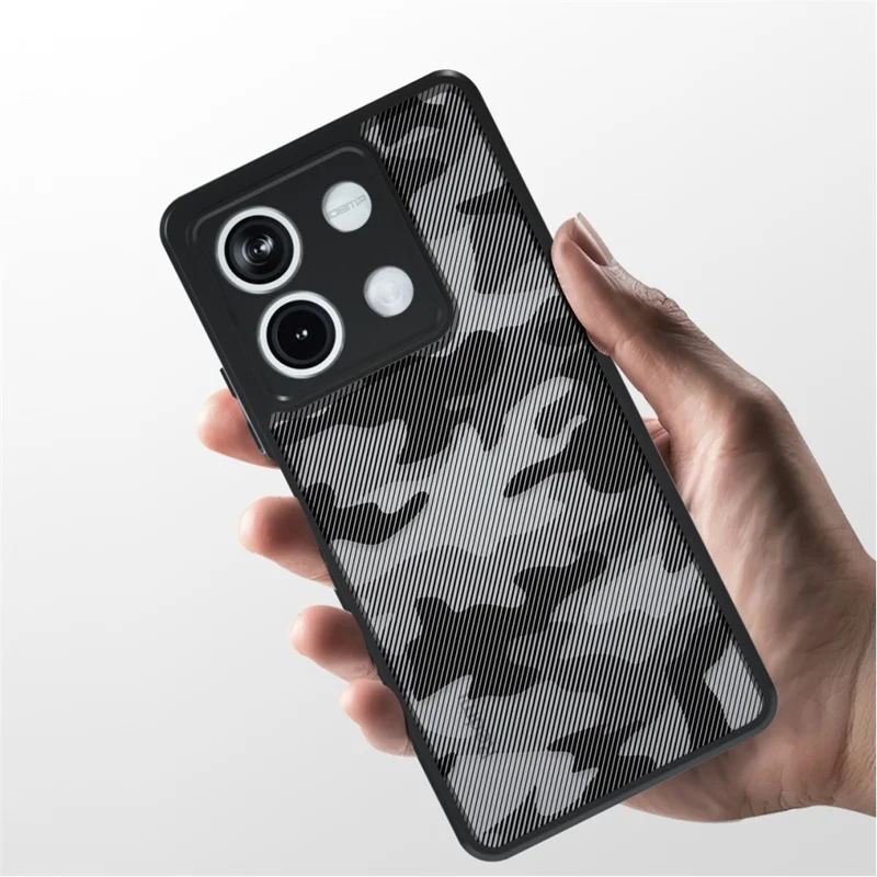 IBMRS For Xiaomi Redmi Note 13 5G Phone Case TPU+PC Back Cover Precise Cutout Lens Hole - Matte Black