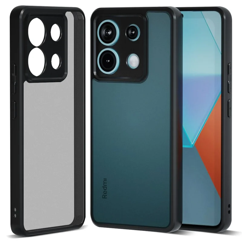 IBMRS For Xiaomi Redmi Note 13 Pro 4G / Poco M6 Pro 4G Phone Case Dual-Layer TPU+PC Cover - Matte Black